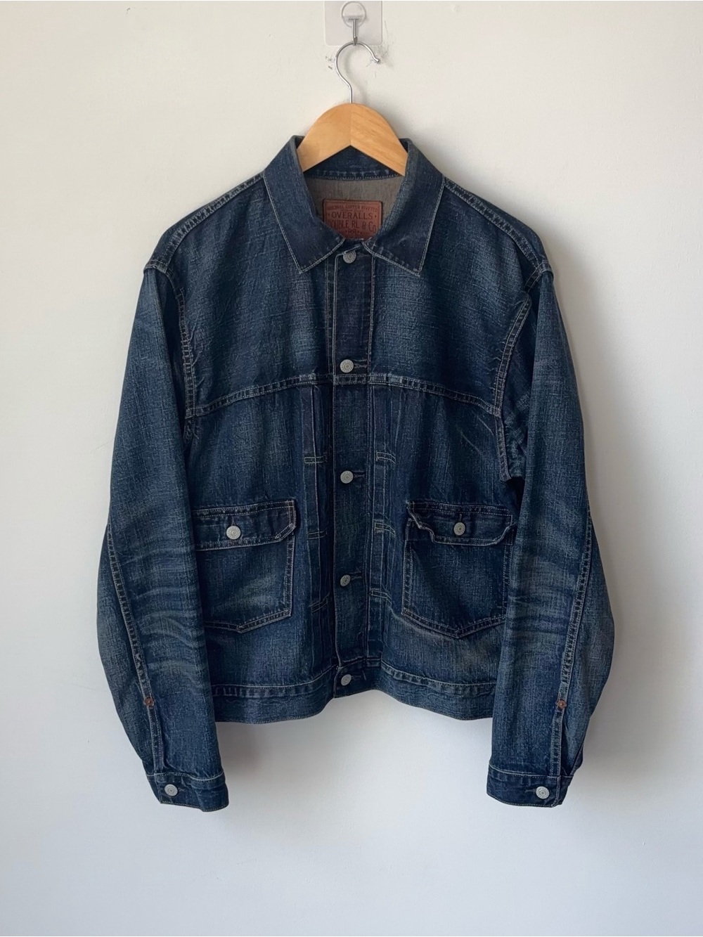 RRL Double RL Denim Trucker Jacket Men’s L Type 2 Westview Wash Selvedge Indigo